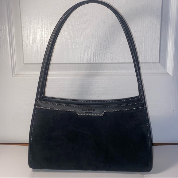kate spade Handbags - Kate Spade: Vintage Black Velvet Shoulder Bag
